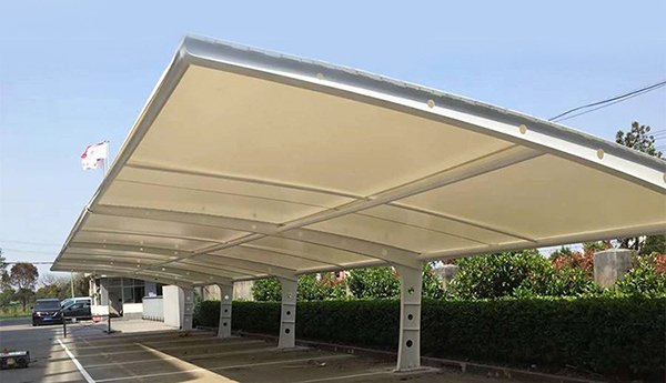 mk.com车棚公司告诉你膜结构汽车棚如何预防积水