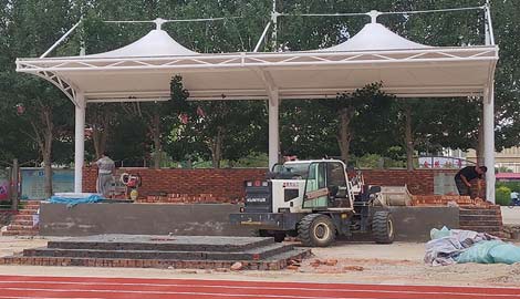 张拉膜结构景观 张拉膜结构景观